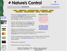 Tablet Screenshot of naturescontrol.com